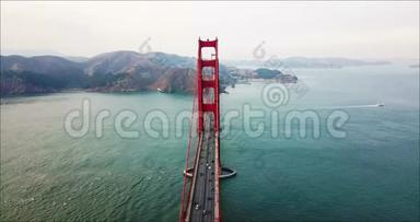 美国<strong>旧金山金门大桥</strong>鸟瞰图